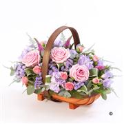 Extra Large Pink and Lilac Trug Basket