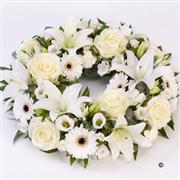 Extra Large Rose &amp; Lily White Wreath  