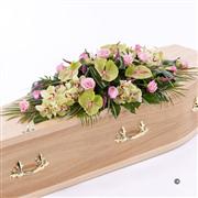Rose, Orchid and Calla Lily Casket Spray 5ft